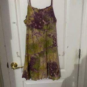 purple and green disco dress 🪩